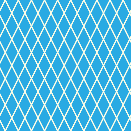 Rhombus on Blue Background, Seamless Pattern for Fabric and Wrapping Paper, Vector Illustrationのイラスト素材