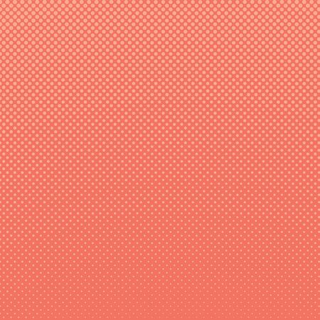 Coral Pop Art Background with Dots , Halftone Retro Style Background, Vector Illustrationのイラスト素材