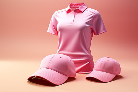 Close-up of golf or tennis clothes for a sports gameの素材