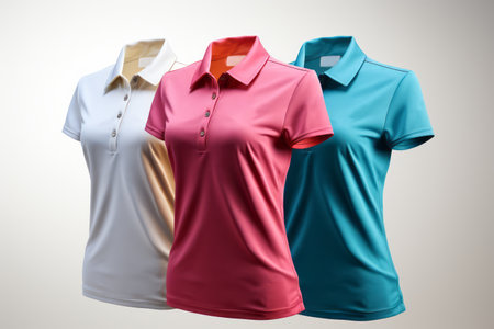 Close-up of golf or tennis clothes for a sports gameの素材