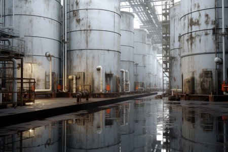 Large potable storage water tank, to store significant amounts of water in a single storage tankの素材