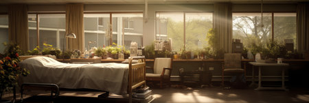 A nursing home old age homeの素材