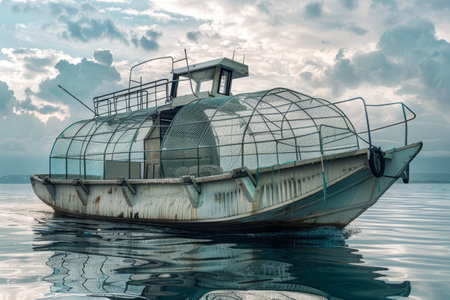 Special boat for catching crabsの素材