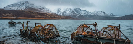 Special boat for catching crabsの素材