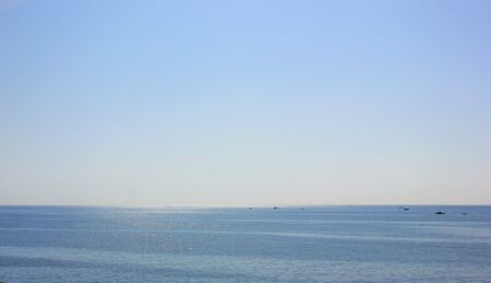 Sea view from the train windowの写真素材