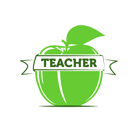 Apple as a symbol of a teacher / teachingのイラスト素材