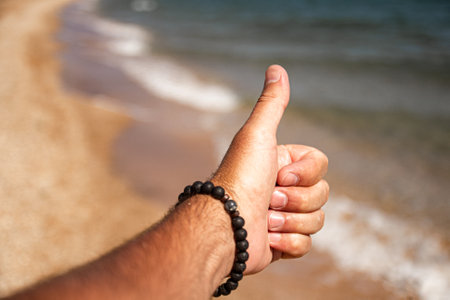 Mans hand on white background. Hand gestures.Different hand movements.
