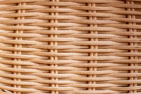 hand-woven wave weave texture. weaving of wooden rods. close-up