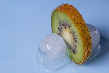 a glowing touch button stained with finger marks. turn on off. copy spaceの写真素材