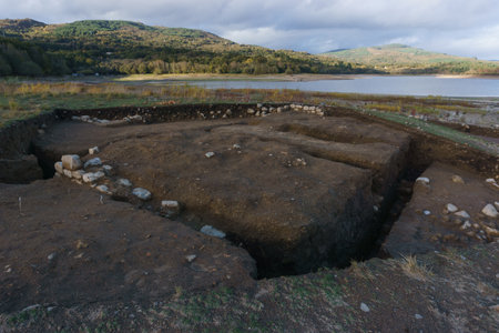 Aquis Querquennis old Roman camp at Bande, Ourense, Galicia, Spainの写真素材