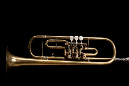 Old valves trumpet viola.の写真素材