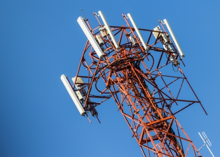 Close up image of cell phone antenna 