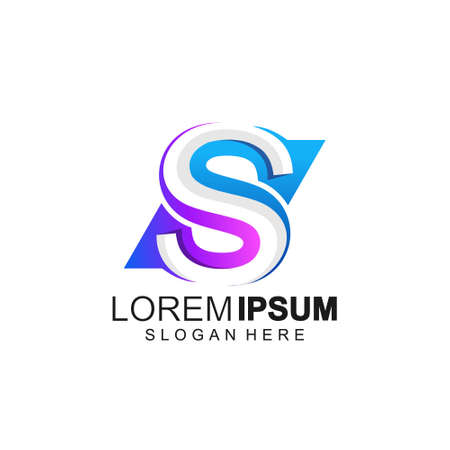 letter s abstractのイラスト素材