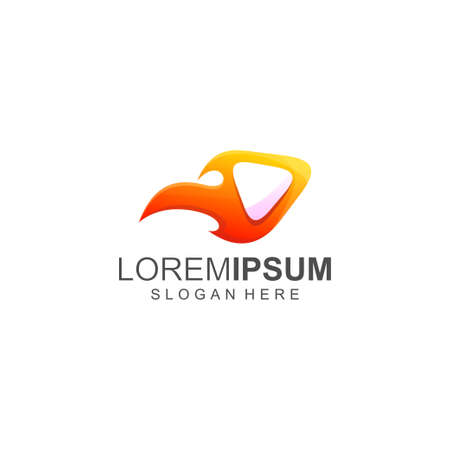 media logo vector illustrationのイラスト素材