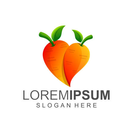 carrot juice logo  vector illustrationのイラスト素材