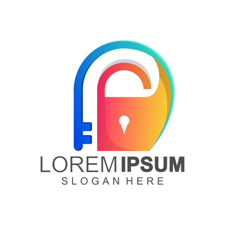 key logo vector illustrationのイラスト素材
