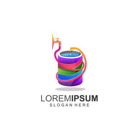 water and faucet symbolのイラスト素材