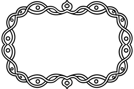 Ornate border frameのイラスト素材