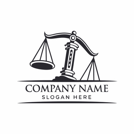 Scales of Justice Balanced weighing scales represent fairness and legal systemのイラスト素材