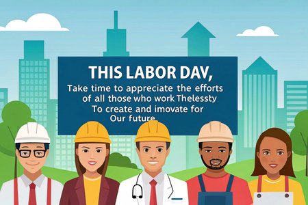 Labor Day appreciation for workersの素材