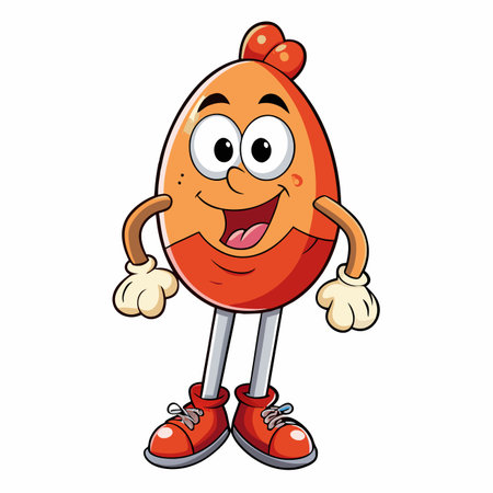 Cartoon egg characterのイラスト素材
