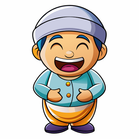 Cartoon child smilingのイラスト素材