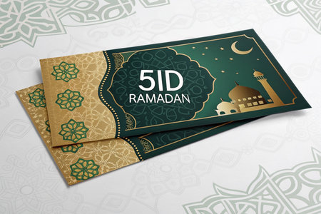 Elegant Ramadan 51D greeting cardsの素材