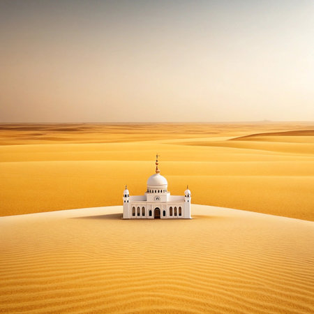 Desert Mosque Sunrise Architectural Solitudeの素材