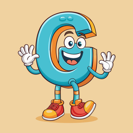 Animated letter "Gのイラスト素材