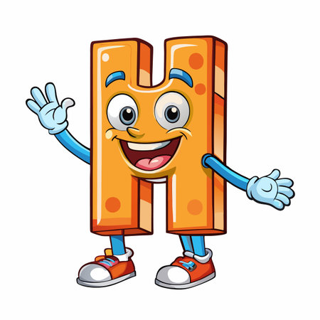 Cheese character letter A on a cartoon vector illustartion.のイラスト素材