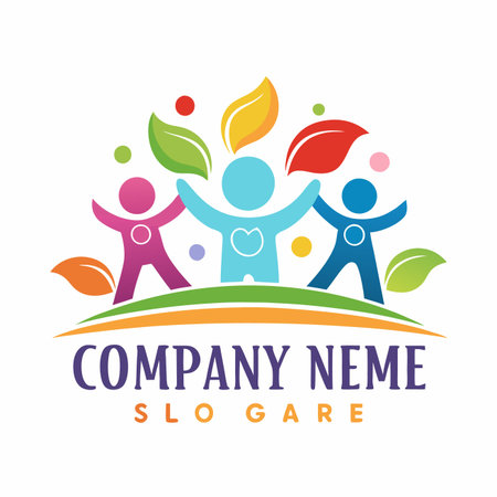 Teamwork logo design. Teamwork logo template. Vector illustration.のイラスト素材