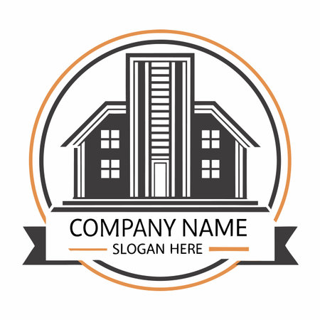 Real Estate, Property and Construction Logo design for business corporate sign.のイラスト素材