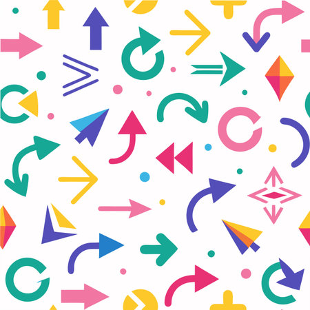 Seamless pattern with arrows. Vector illustration. Eps 10.のイラスト素材