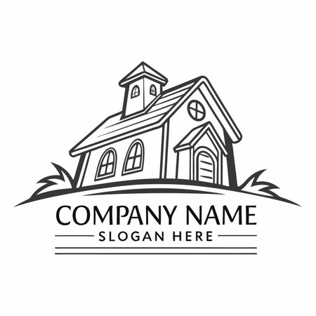 home icon vector illustration design template for real estate and construction company.のイラスト素材