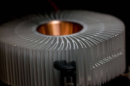 new shiny processor's cooler (computer detail)の写真素材