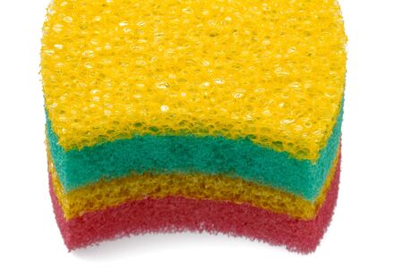 Bath sponge isolated on white