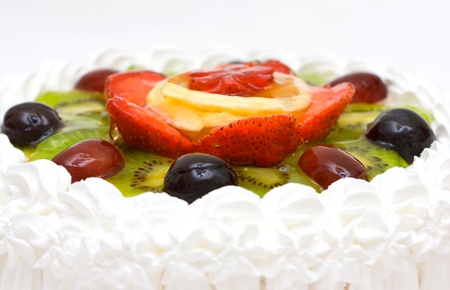 fruit cake closeupの写真素材