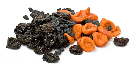different dried fruits close upの写真素材