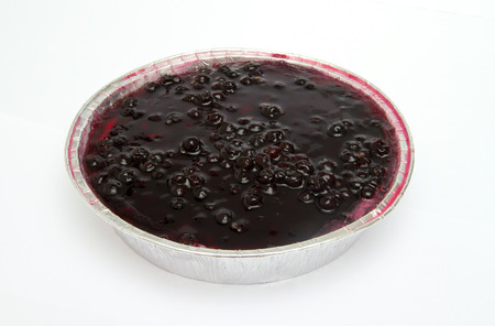 cake with berry isolated on whiteの写真素材