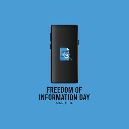 vector graphic of freedom of information day good for freedom of information day celebration. flat design. flyer design.flat illustration.のイラスト素材