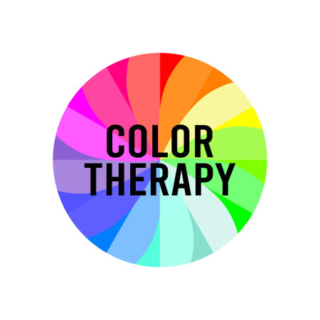 vector graphic of color therapy good for color therapy needed. flat design. flyer design.flat illustration.のイラスト素材
