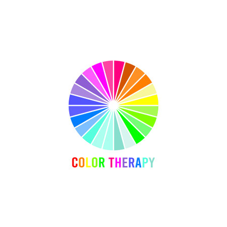 vector graphic of color therapy good for color therapy needed. flat design. flyer design.flat illustration.のイラスト素材