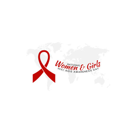 vector graphic of national women and girls HIV AIDS awareness day good for women and girls HIV AIDS awareness day celebration. flat design. flyer design.flat illustration.のイラスト素材