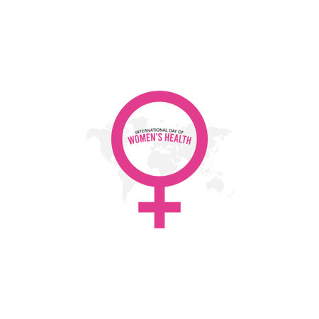 vector graphic of international day of women's health good for international day of women's health celebration. flat design. flyer design.flat illustration.のイラスト素材