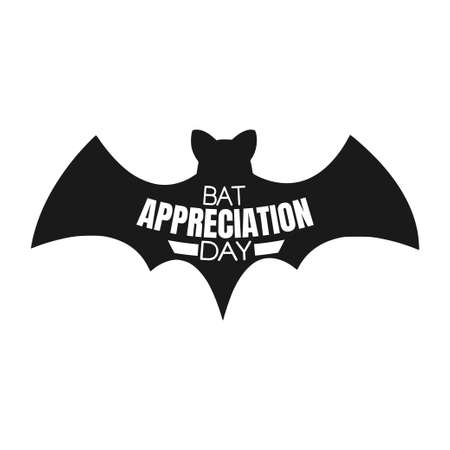 vector graphic of bat appreciation day good for bat appreciation day celebration. flat design. flyer design.flat illustration.のイラスト素材