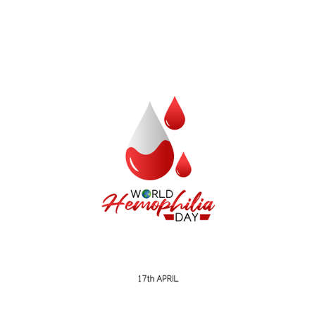 vector graphic of world hemophilia day good for world hemophilia day celebration. flat design. flyer design.flat illustration.のイラスト素材