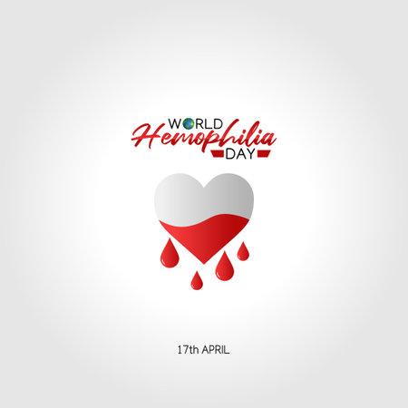 vector graphic of world hemophilia day good for world hemophilia day celebration. flat design. flyer design.flat illustration.のイラスト素材