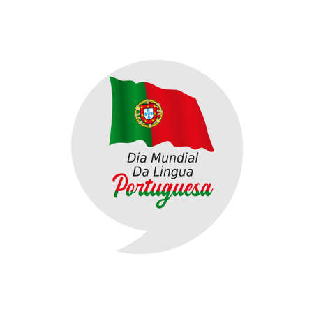 vector graphic of world day of the portuguese language good for world day of the portuguese language celebration. flat design. flyer design.flat illustration. translation: world day of the portugueseのイラスト素材
