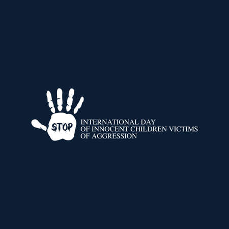 vector graphic of international day of innocent children victims of aggression good for innocent...