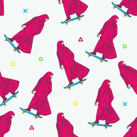 vector graphic of go skateboarding day good for go skateboarding day celebration. flat design. flyer design.flat illustration.のイラスト素材